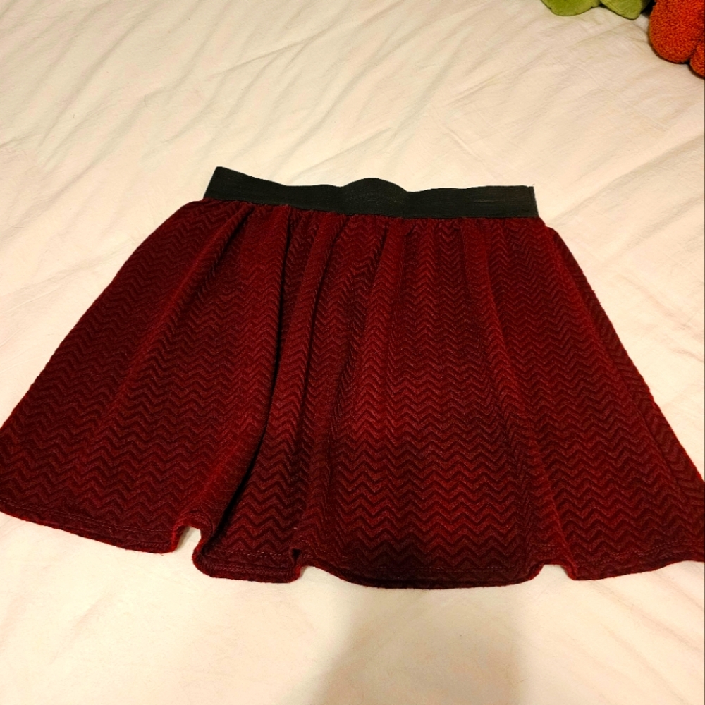Burgundy Skirt